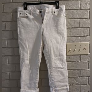 New York and Co. White Low Rise Straight Leg Jeans